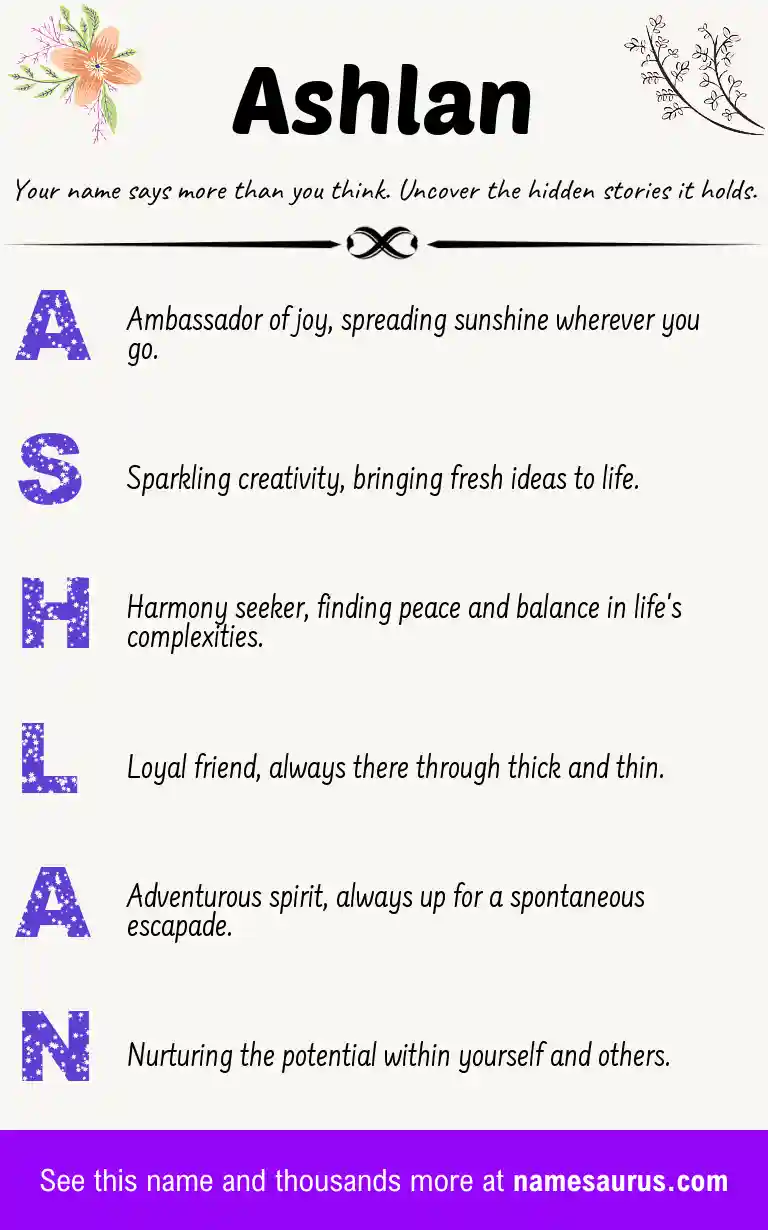Acrostic poem about Ashlan.