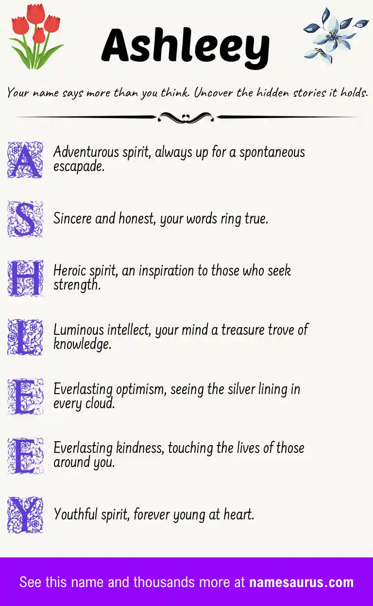Acrostic poem about Ashleey.