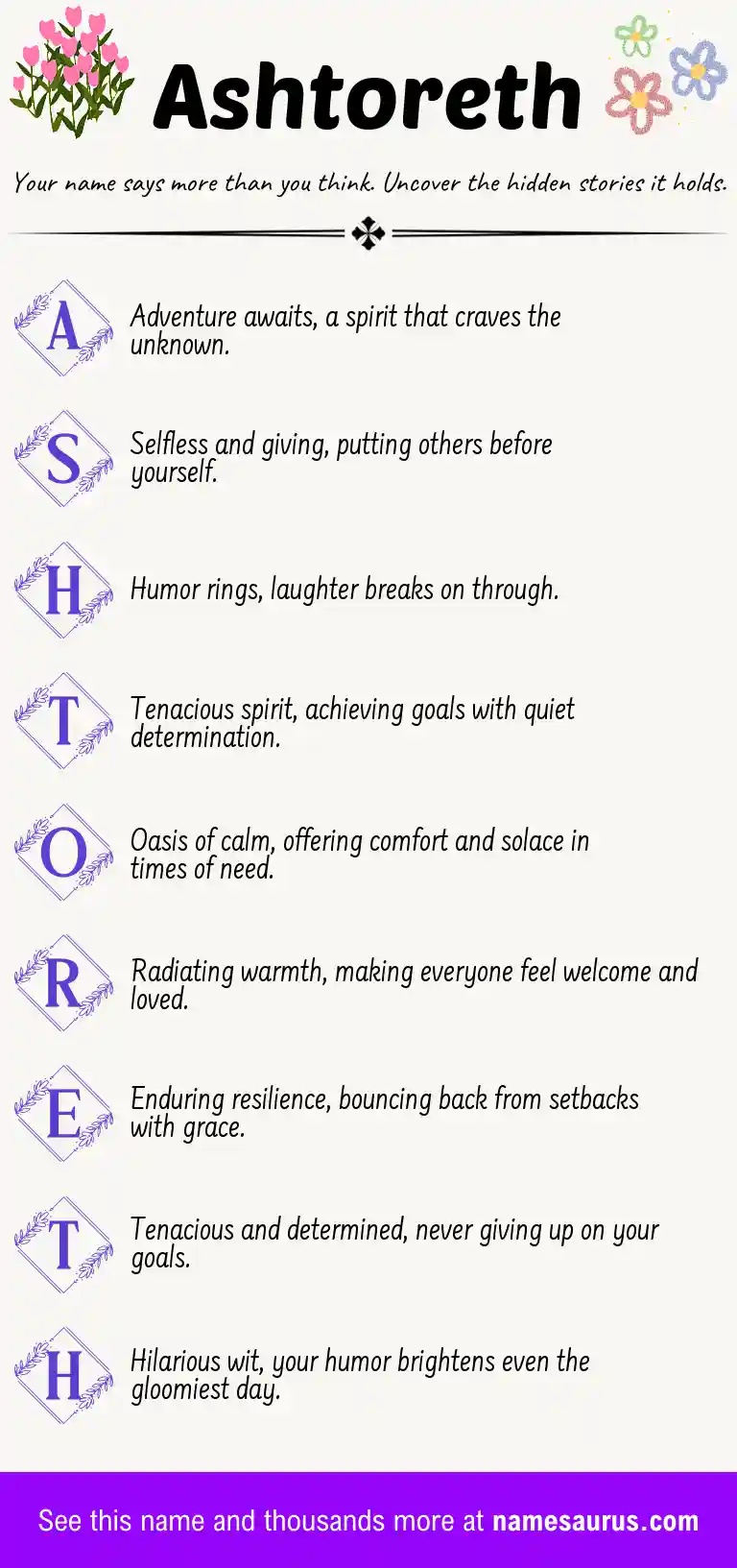 Acrostic poem about Ashtoreth.