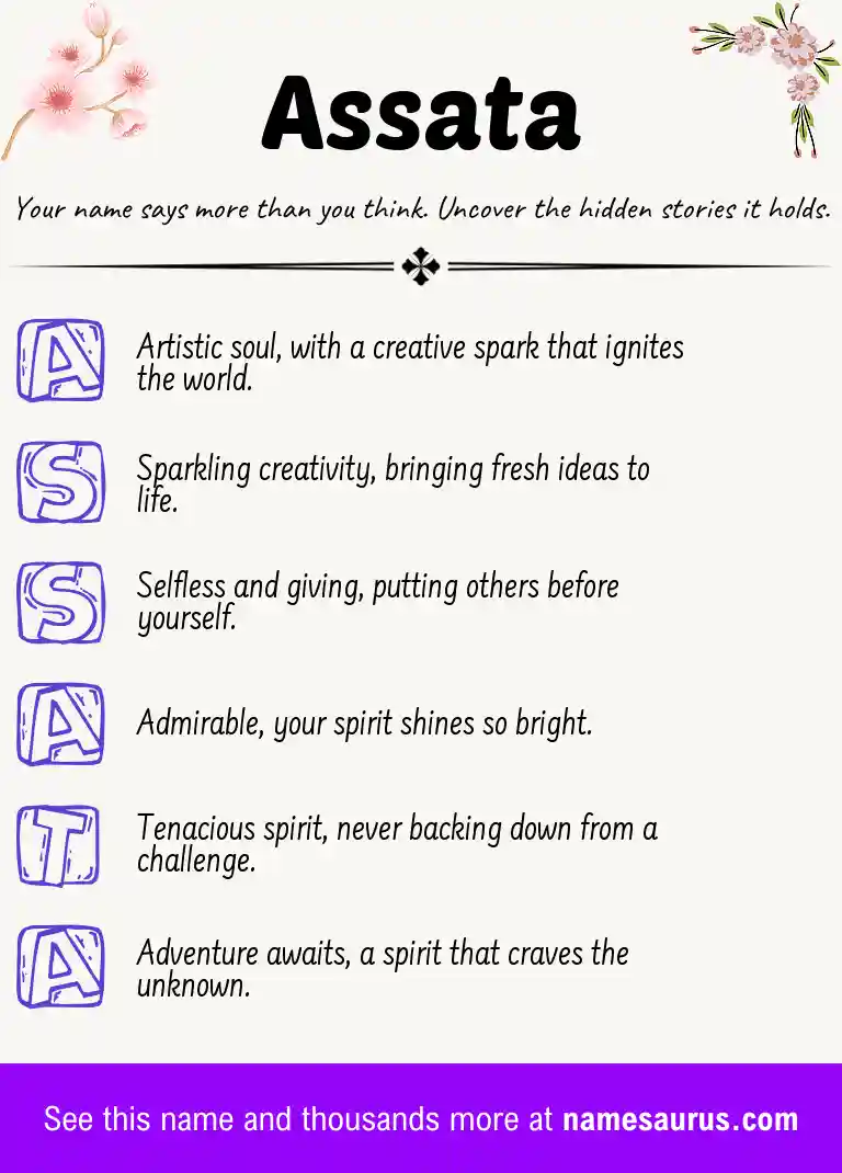 Acrostic poem about Assata.