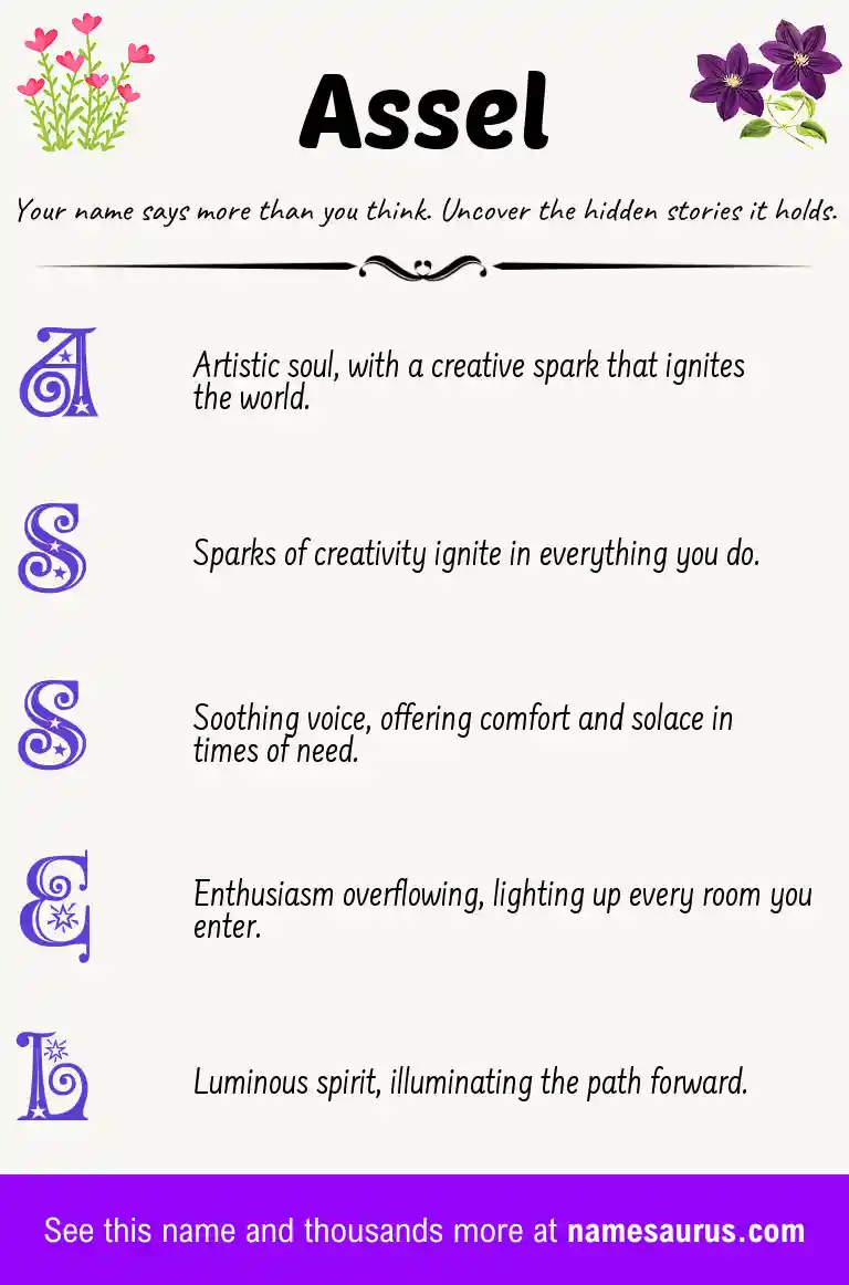 Acrostic poem about Assel.
