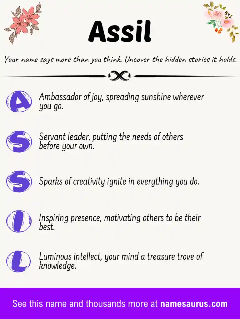 Acrostic poem about Assil.