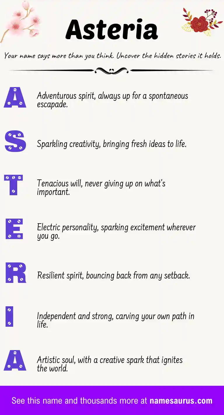 Acrostic poem about Asteria.