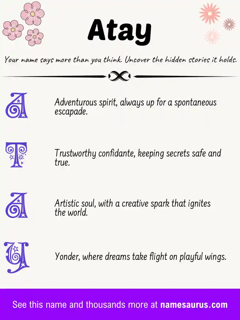 Acrostic poem about Atay.