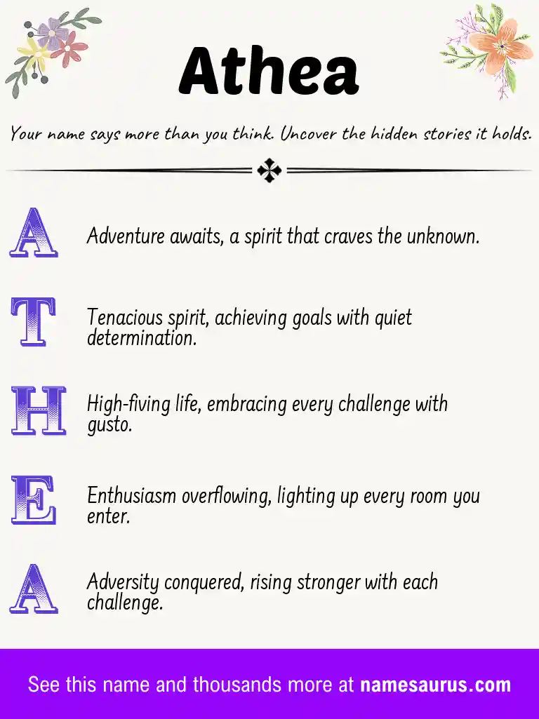 Acrostic poem about Athea.