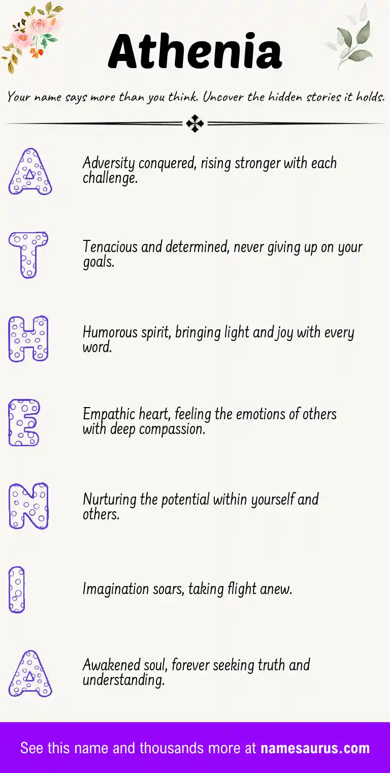 Acrostic poem about Athenia.