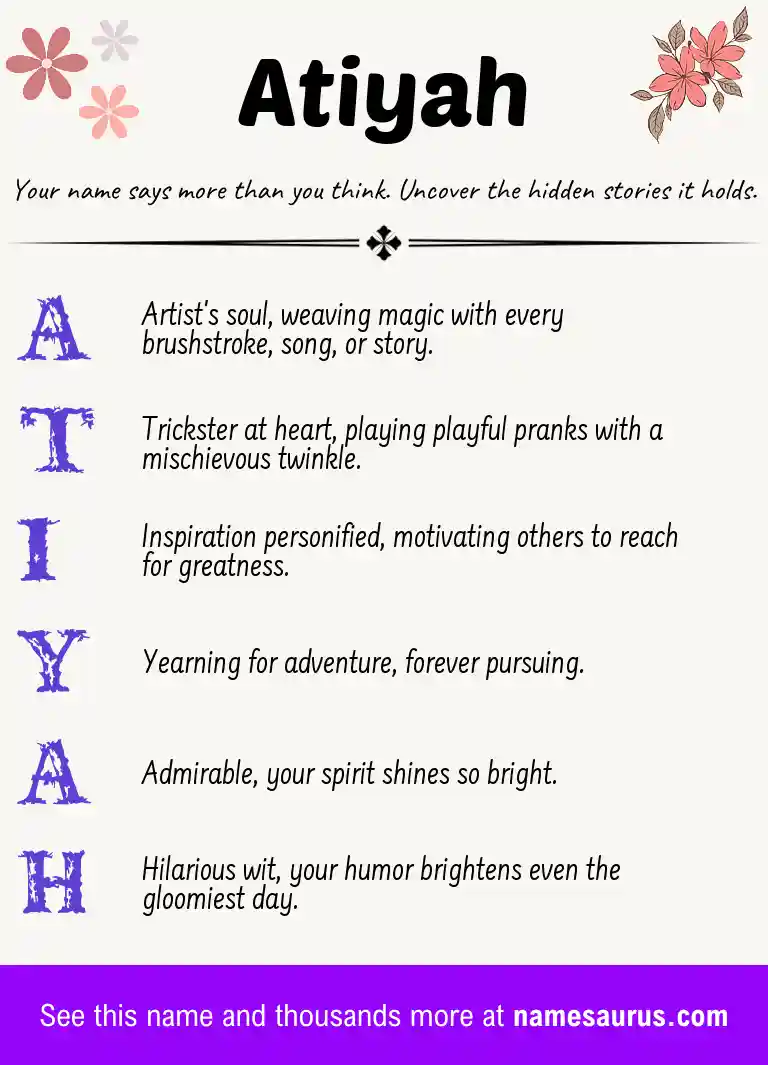Acrostic poem about Atiyah.