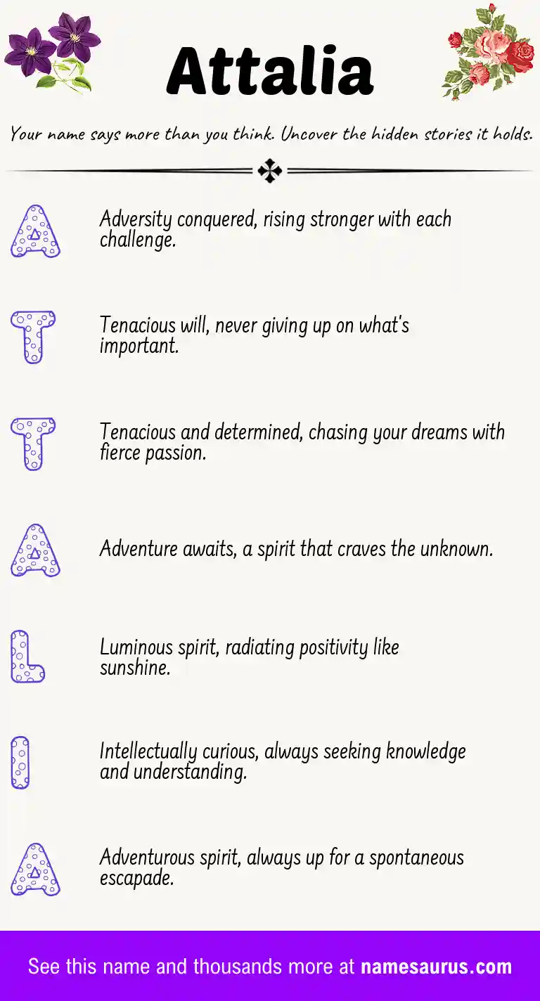 Acrostic poem about Attalia.