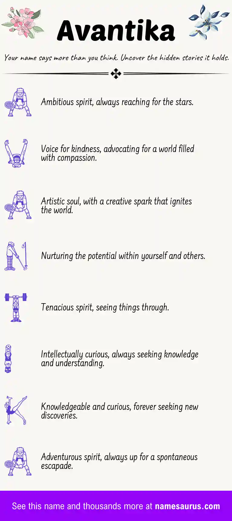 Acrostic poem about Avantika.