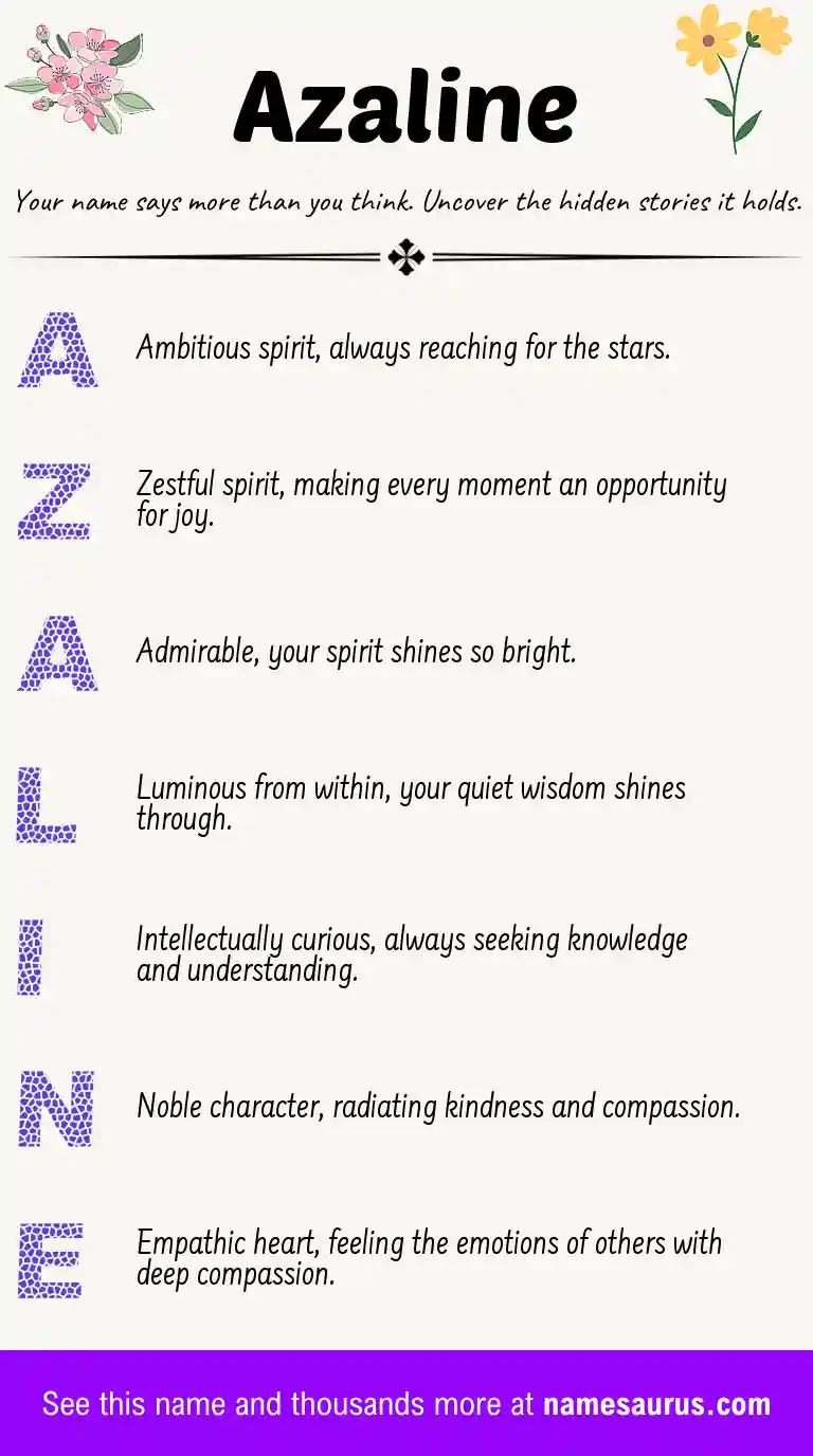Acrostic poem about Azaline.