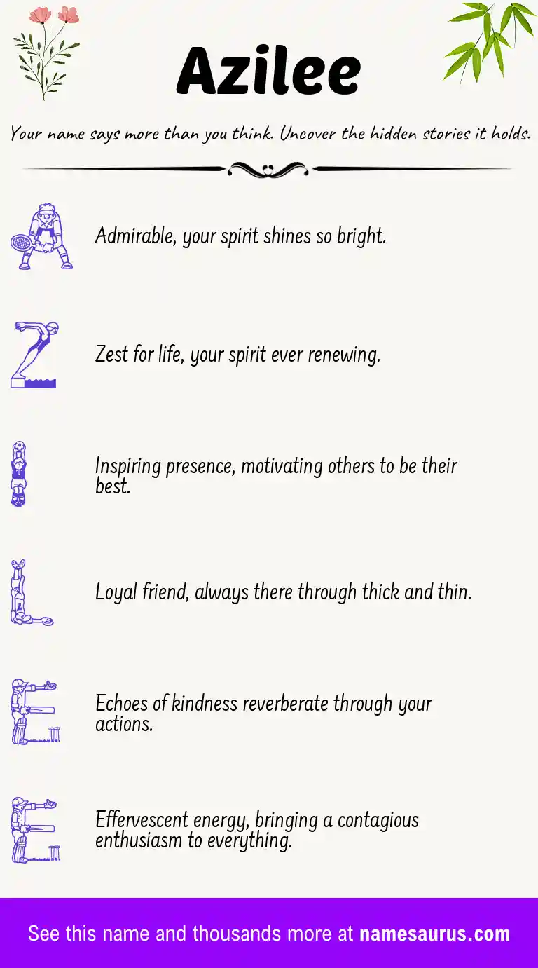 Acrostic poem about Azilee.