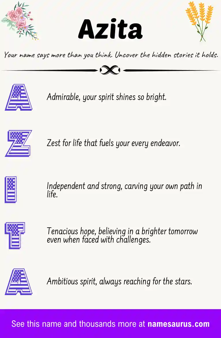 Acrostic poem about Azita.