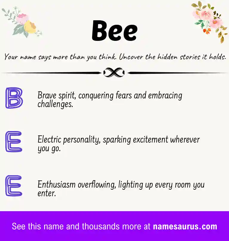Acrostic poem about Bee.