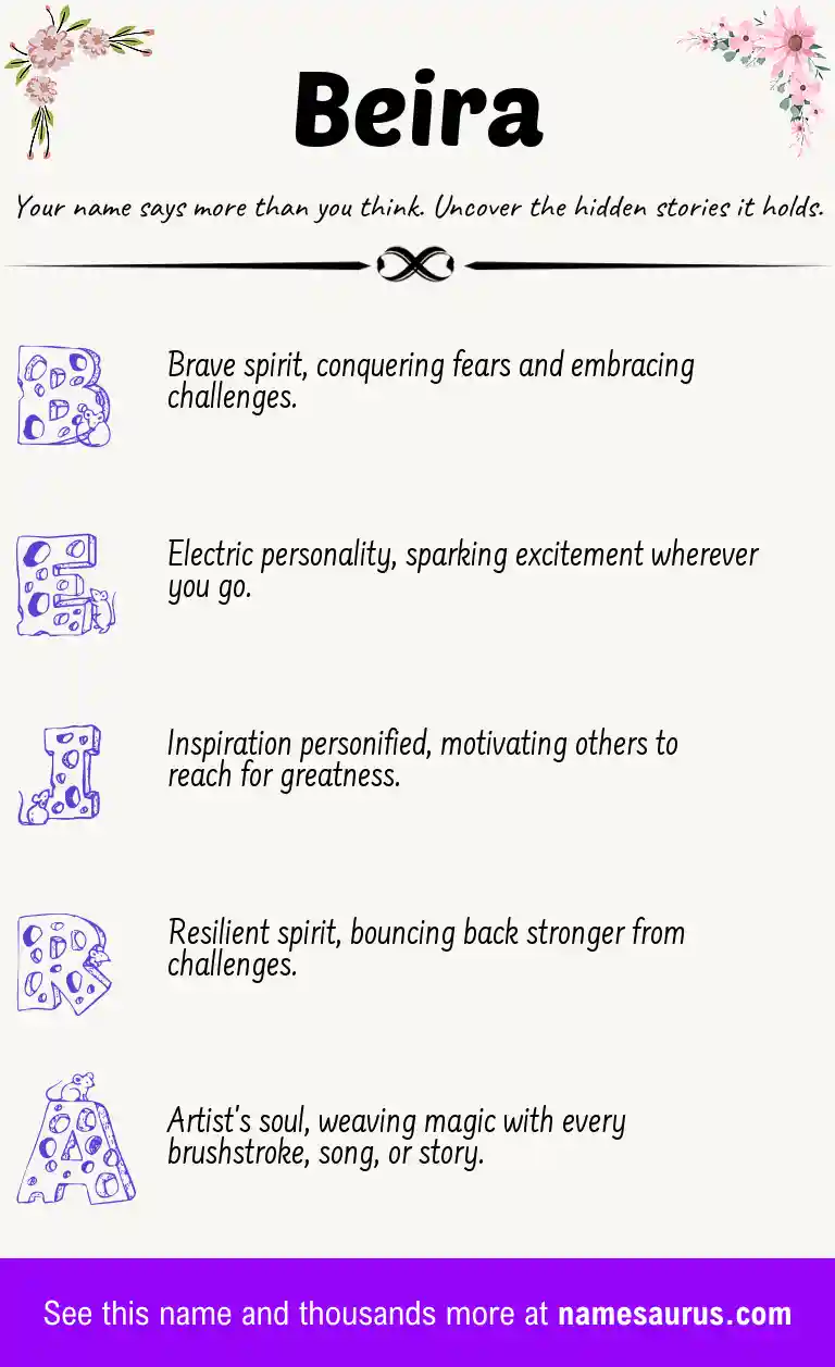 Acrostic poem about Beira.