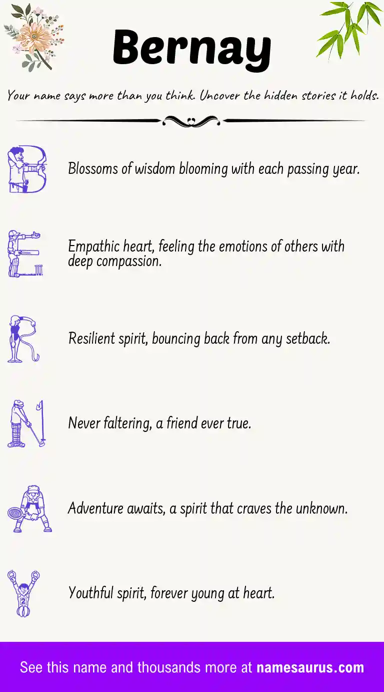Acrostic poem about Bernay.