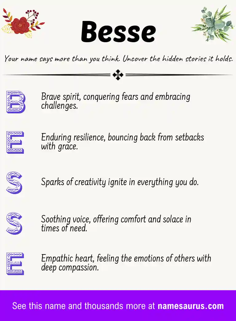 Acrostic poem about Besse.