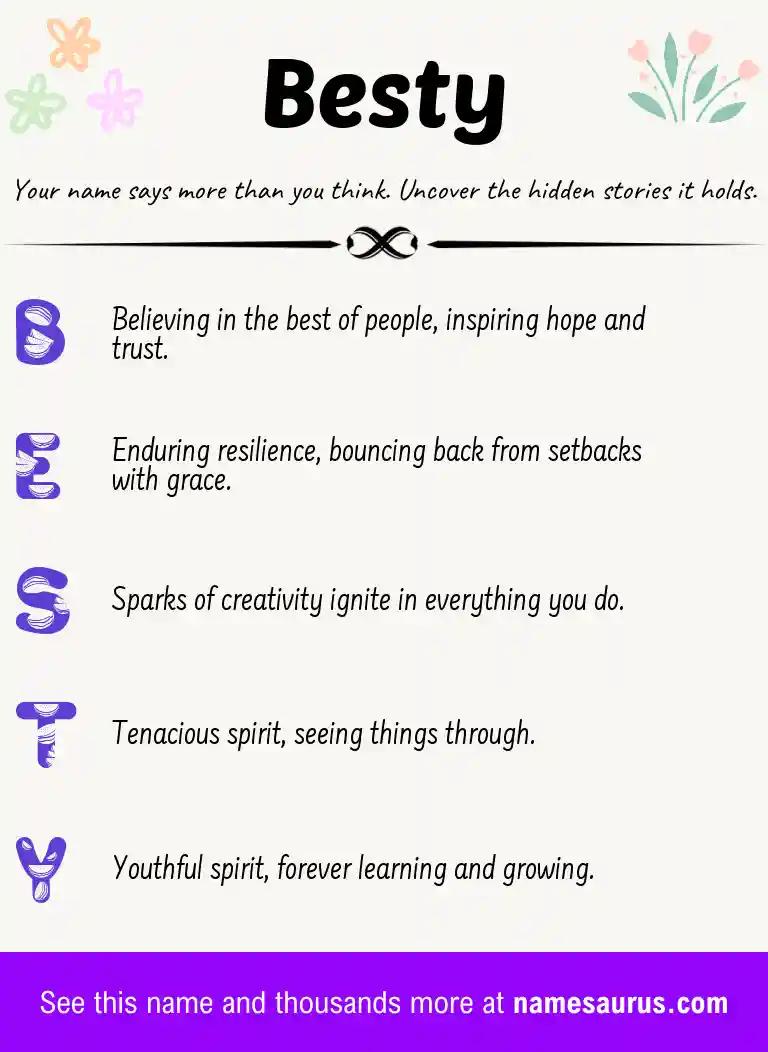 Acrostic poem about Besty.
