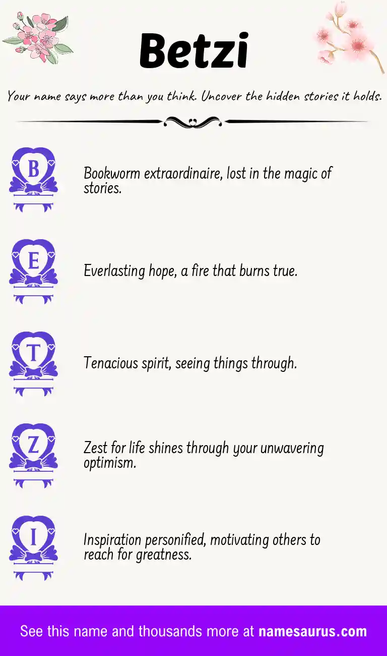 Acrostic poem about Betzi.