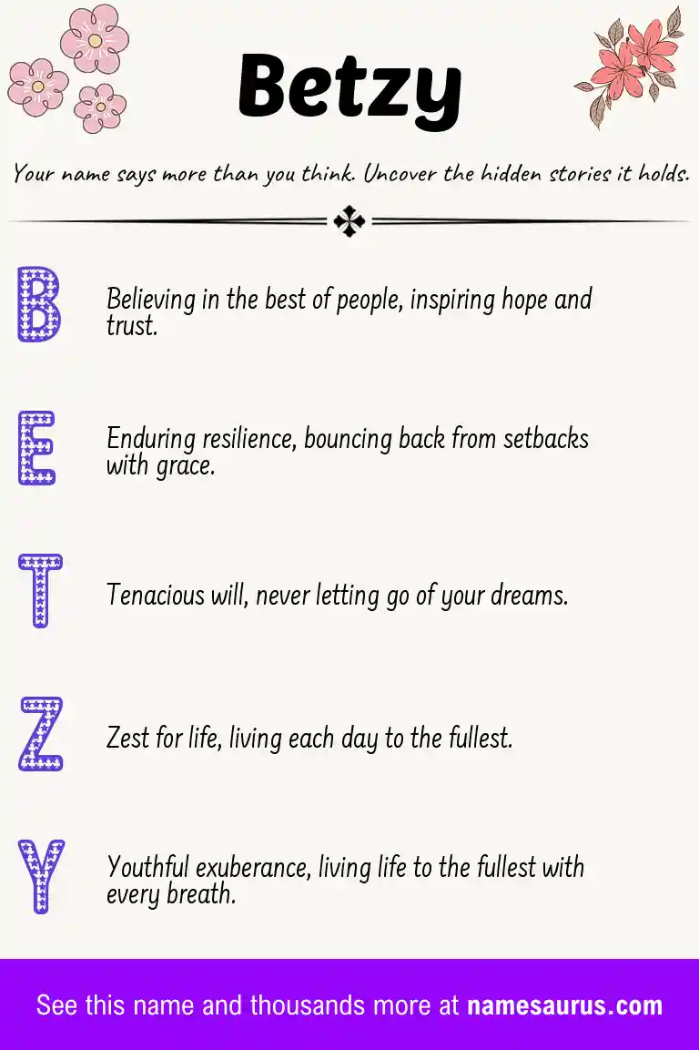 Acrostic poem about Betzy.