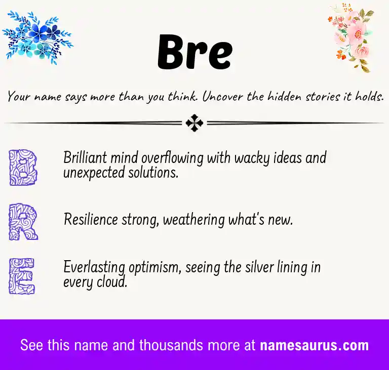 Acrostic poem about Bre.