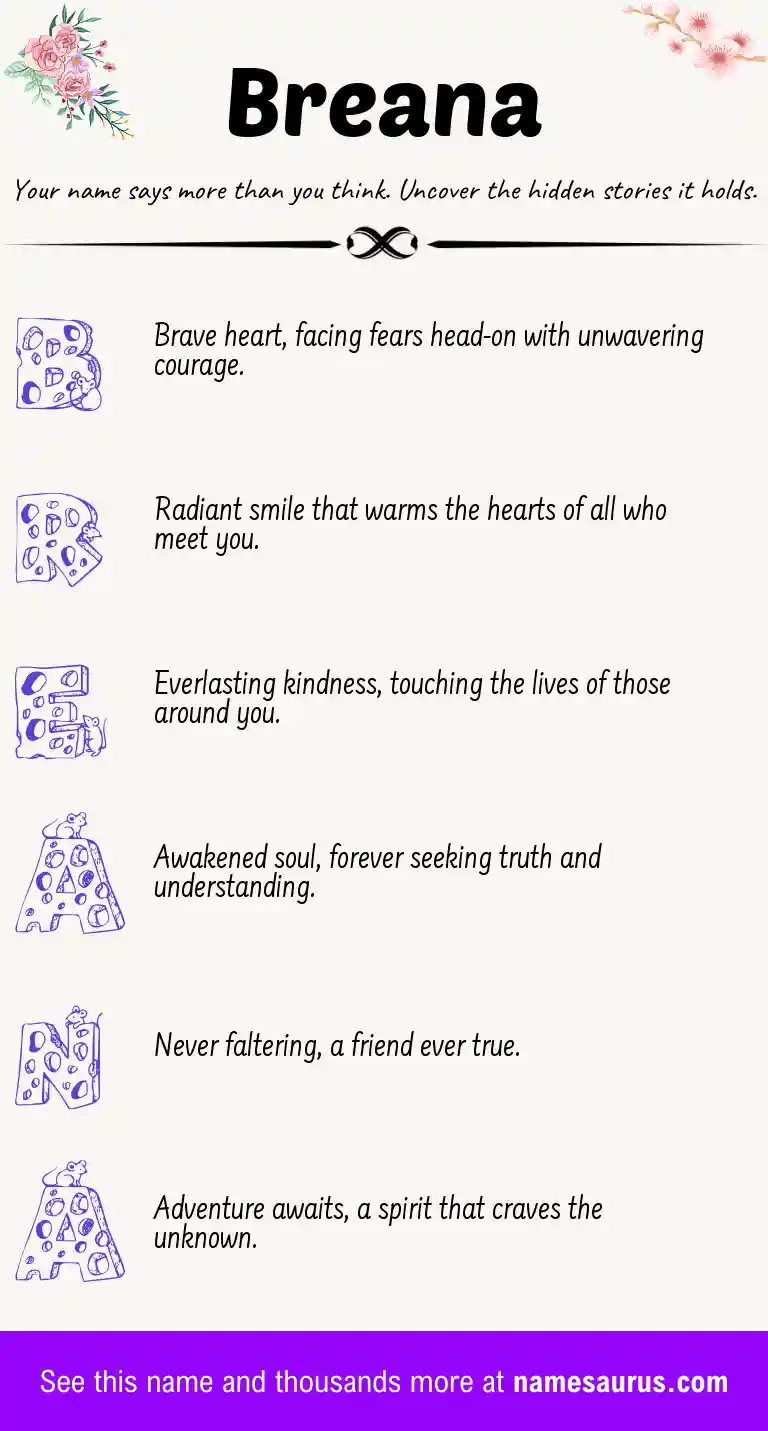 Acrostic poem about Breana.