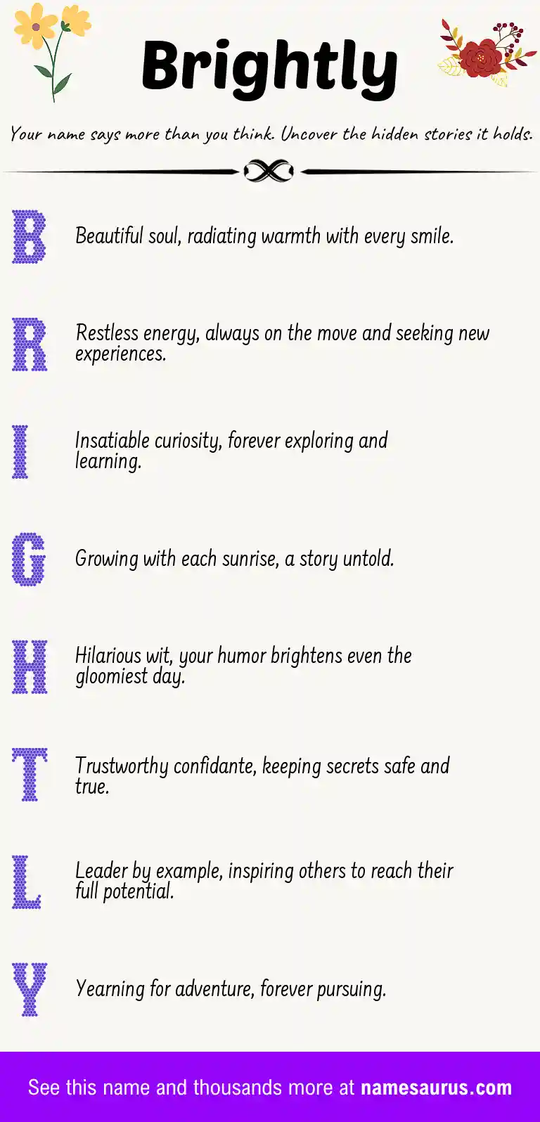 Acrostic poem about Brightly.