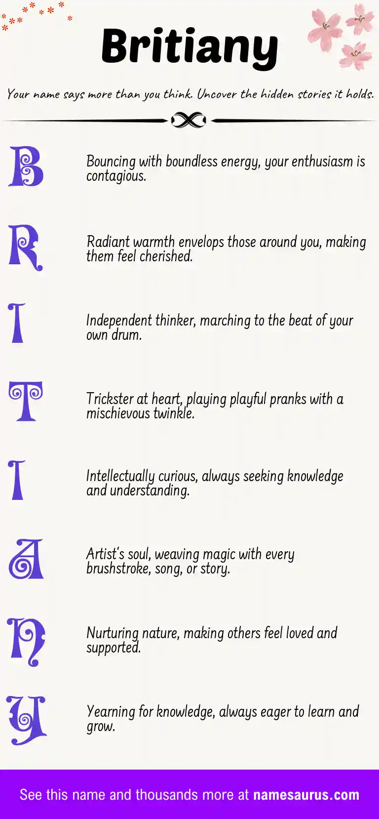Acrostic poem about Britiany.