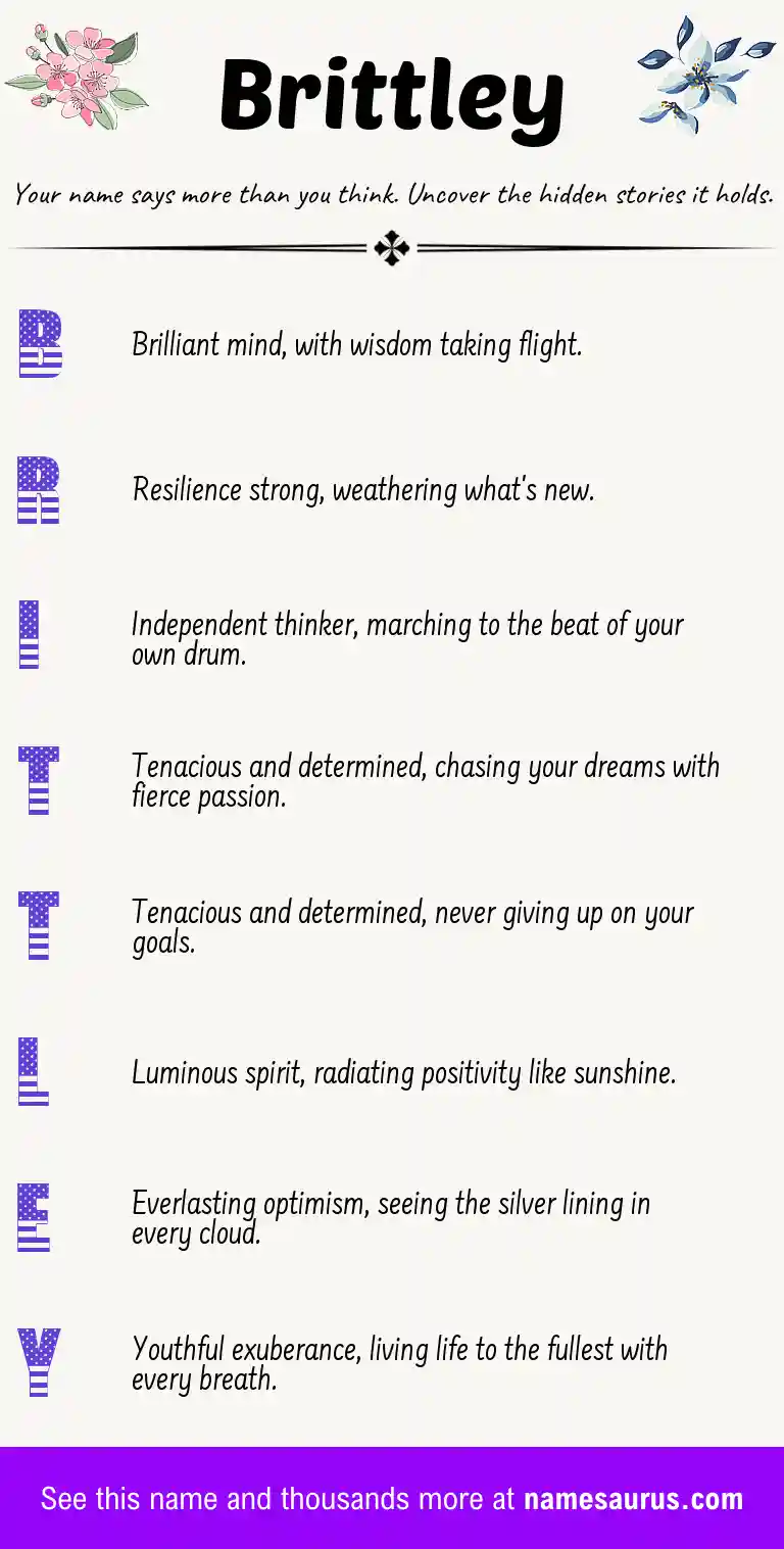 Acrostic poem about Brittley.