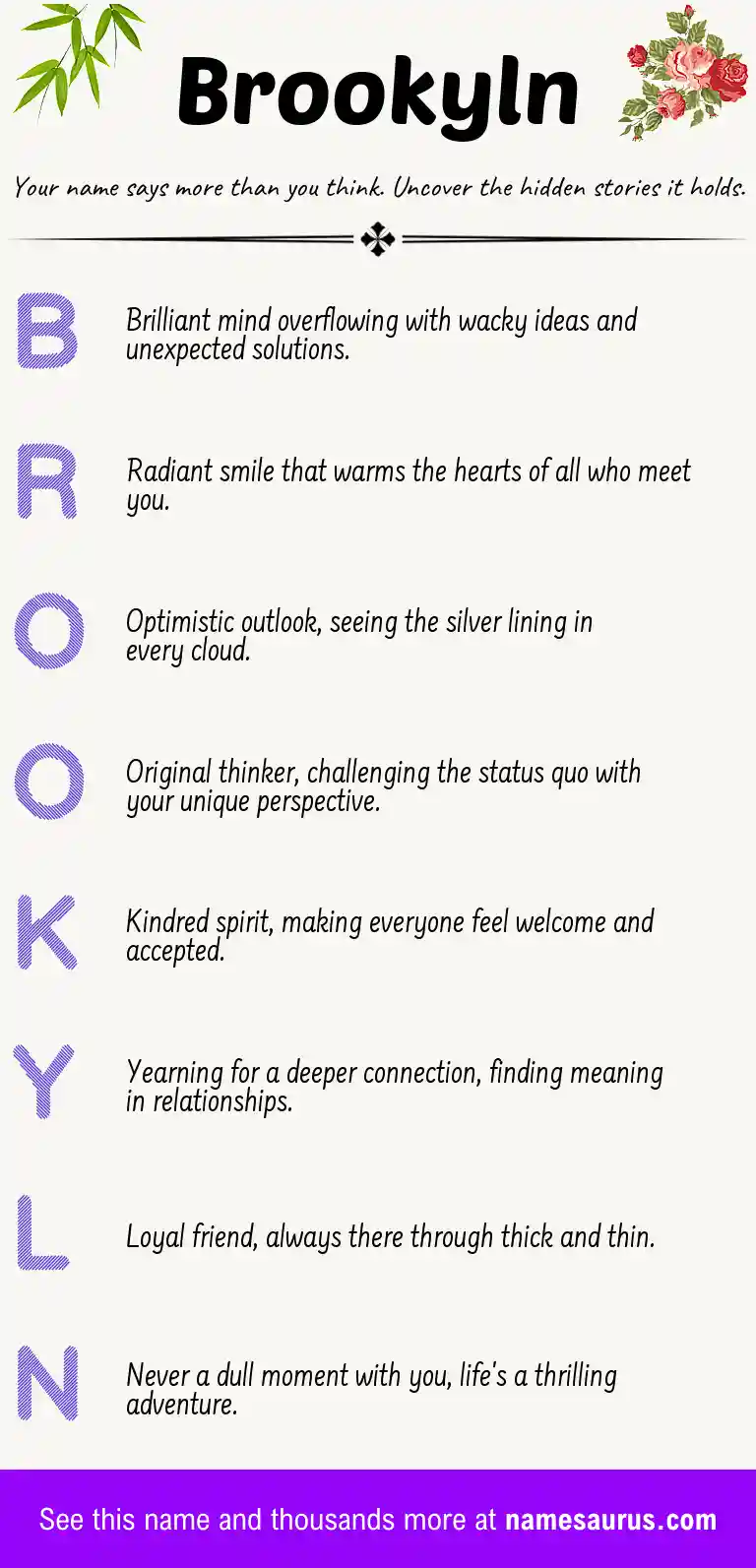 Acrostic poem about Brookyln.