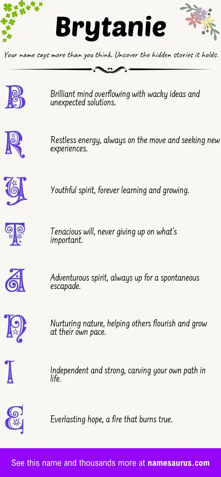 Acrostic poem about Brytanie.