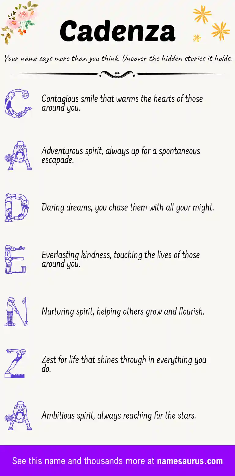 Acrostic poem about Cadenza.
