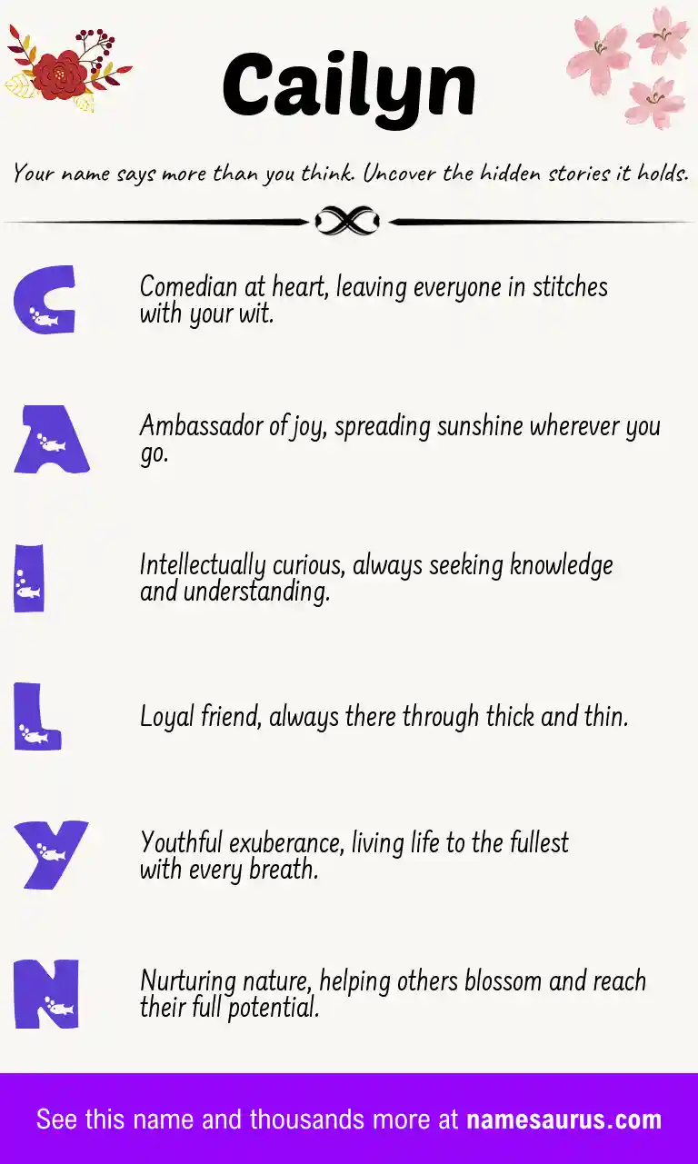Acrostic poem about Cailyn.