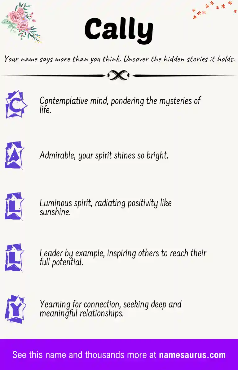 Acrostic poem about Cally.