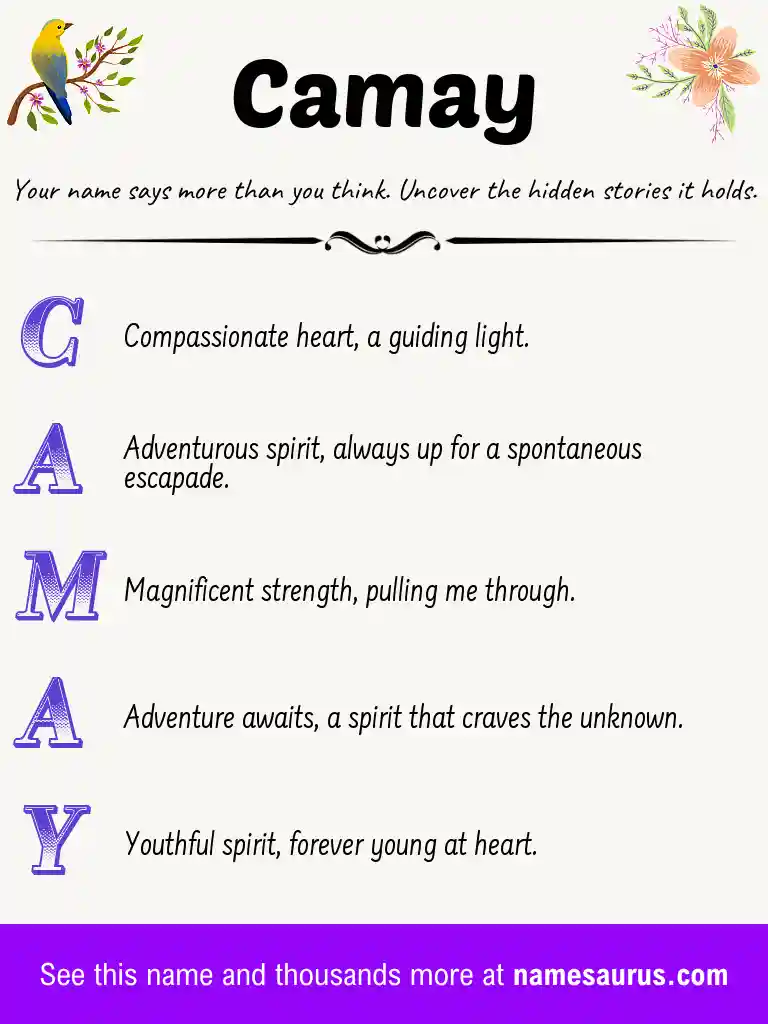 Acrostic poem about Camay.