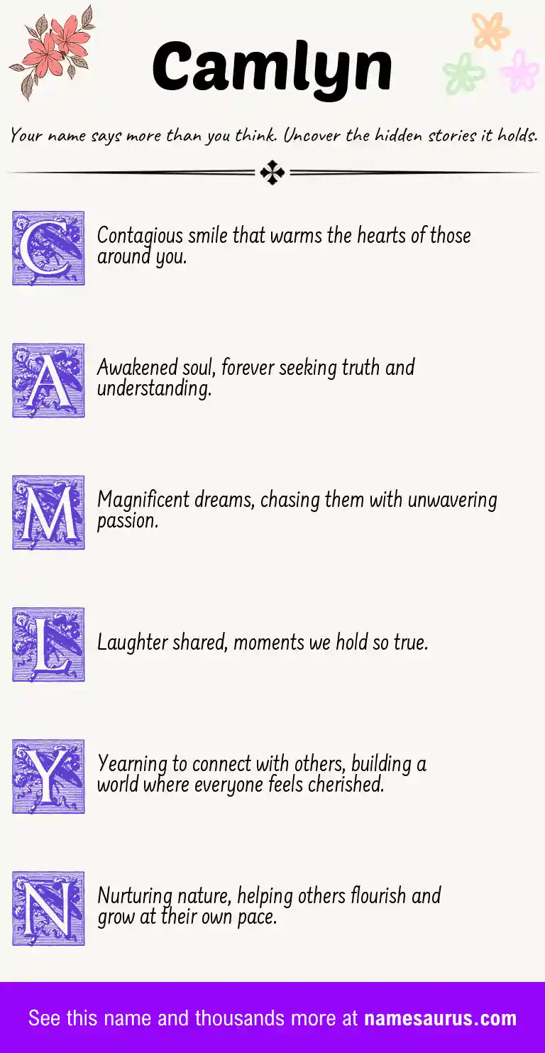 Acrostic poem about Camlyn.