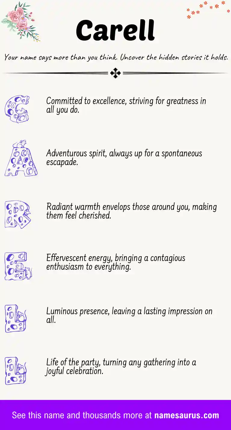 Acrostic poem about Carell.