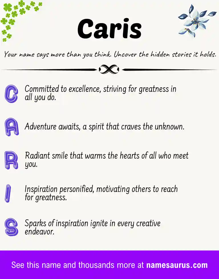 Acrostic poem about Caris.