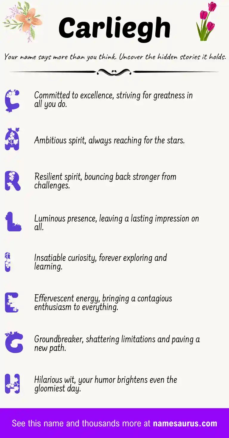 Acrostic poem about Carliegh.