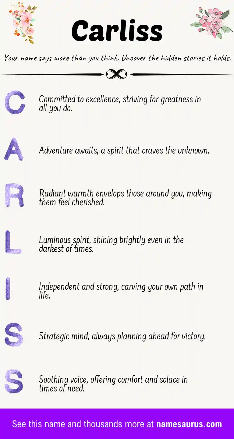 Acrostic poem about Carliss.