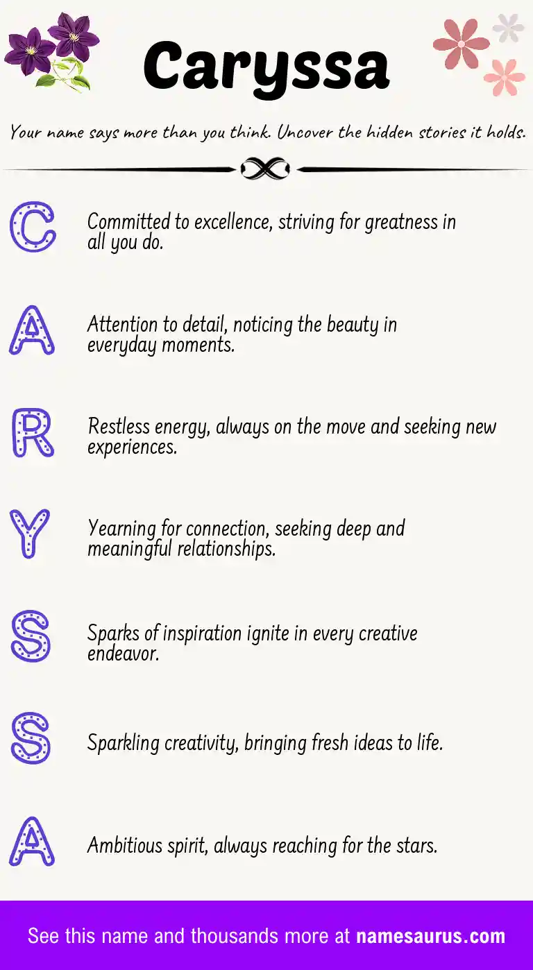 Acrostic poem about Caryssa.