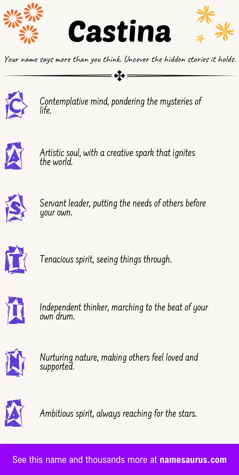 Acrostic poem about Castina.