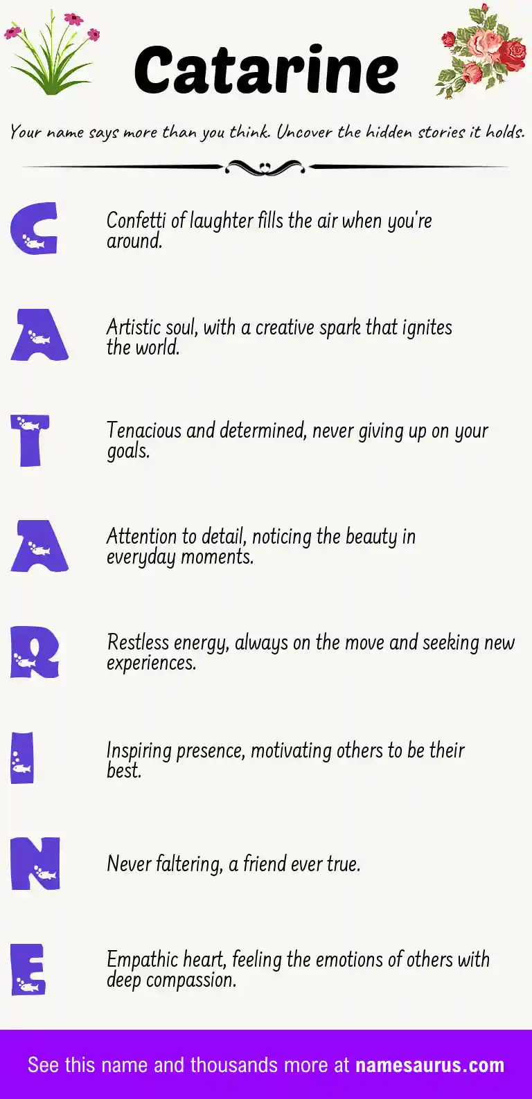 Acrostic poem about Catarine.