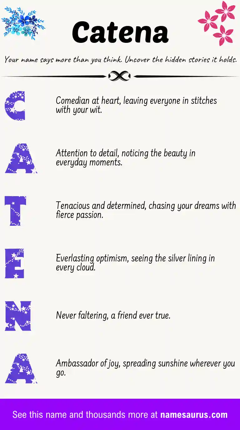 Acrostic poem about Catena.