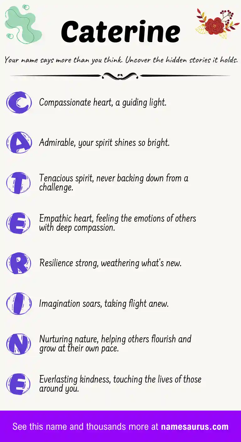 Acrostic poem about Caterine.