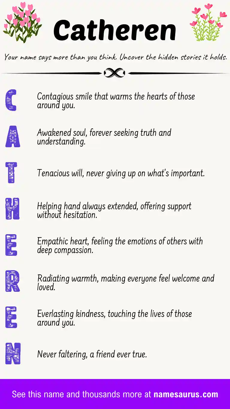 Acrostic poem about Catheren.