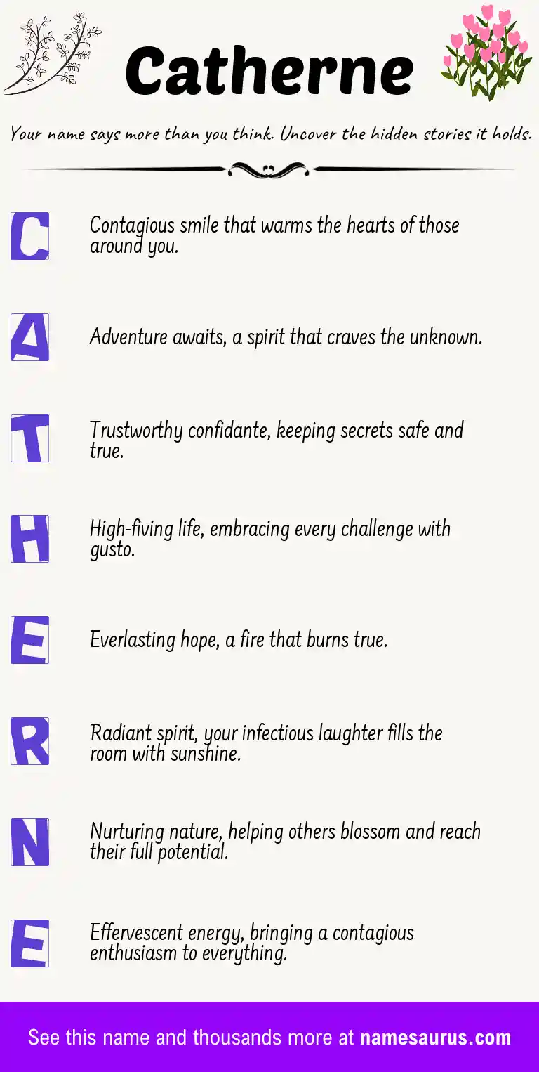 Acrostic poem about Catherne.