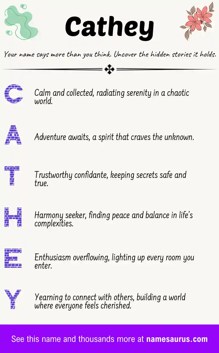 Acrostic poem about Cathey.