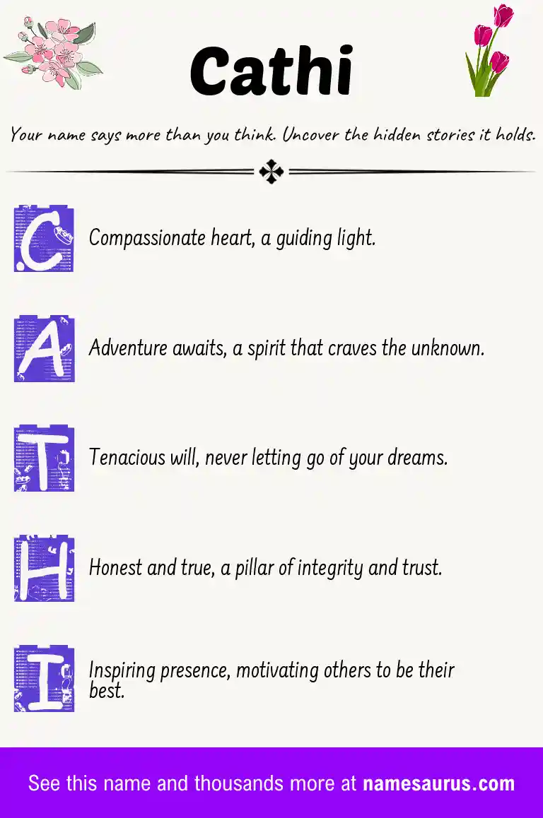 Acrostic poem about Cathi.