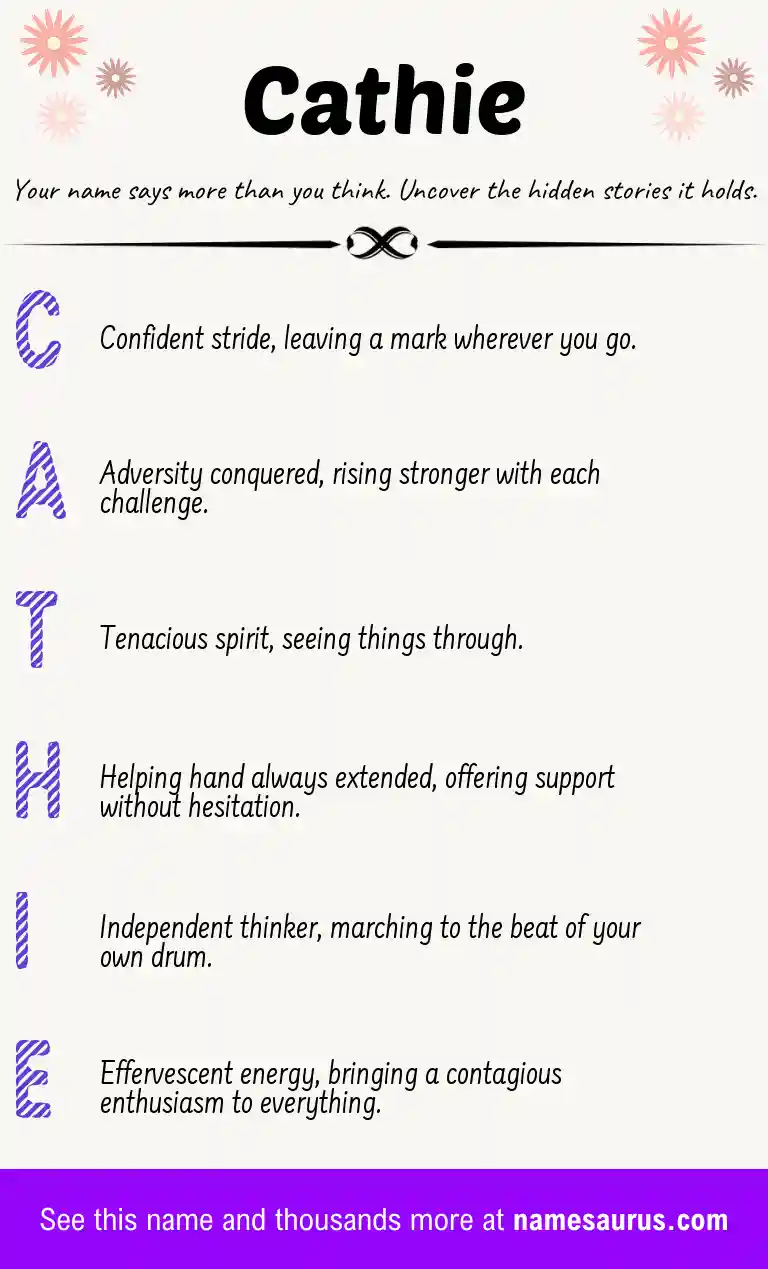 Acrostic poem about Cathie.