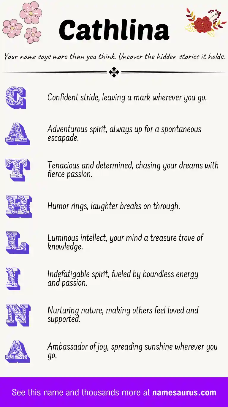 Acrostic poem about Cathlina.